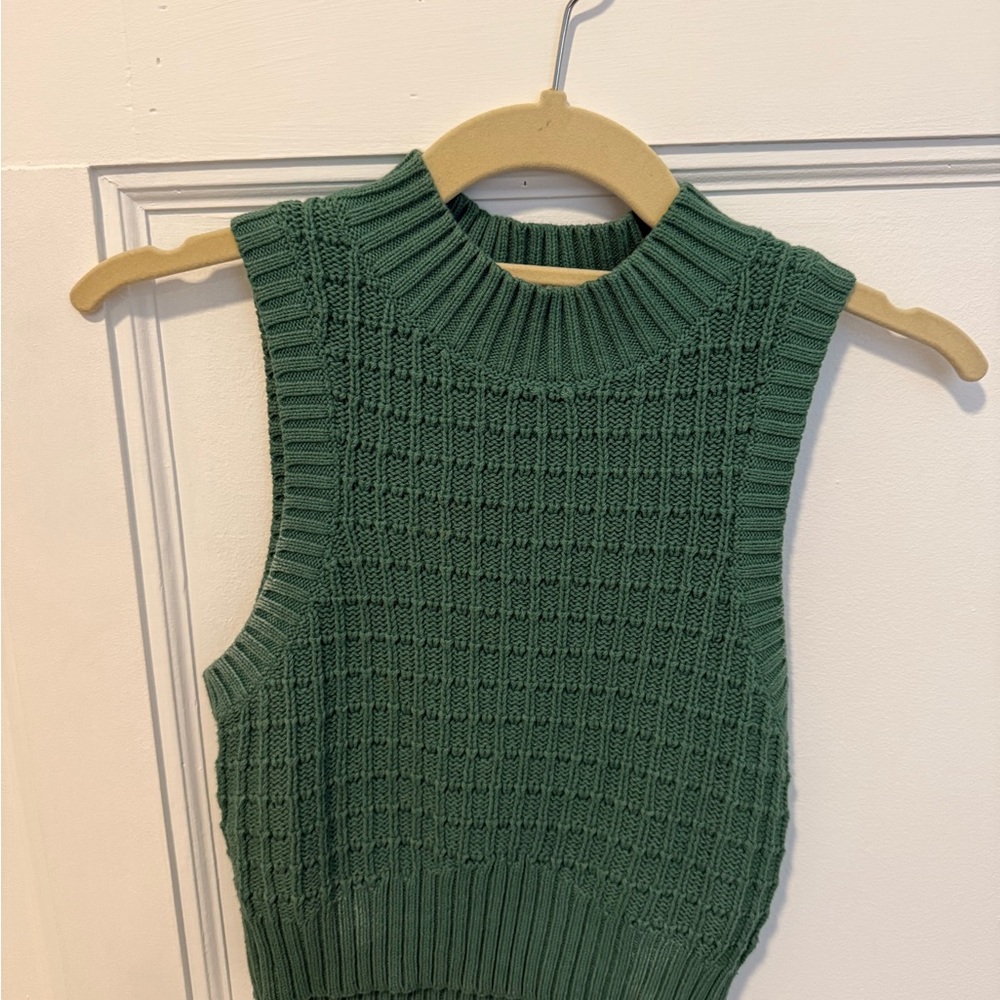 La Hearts Teal Knit Sweater